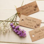 上品でエレガントなクラフト紙のタグが完成しました