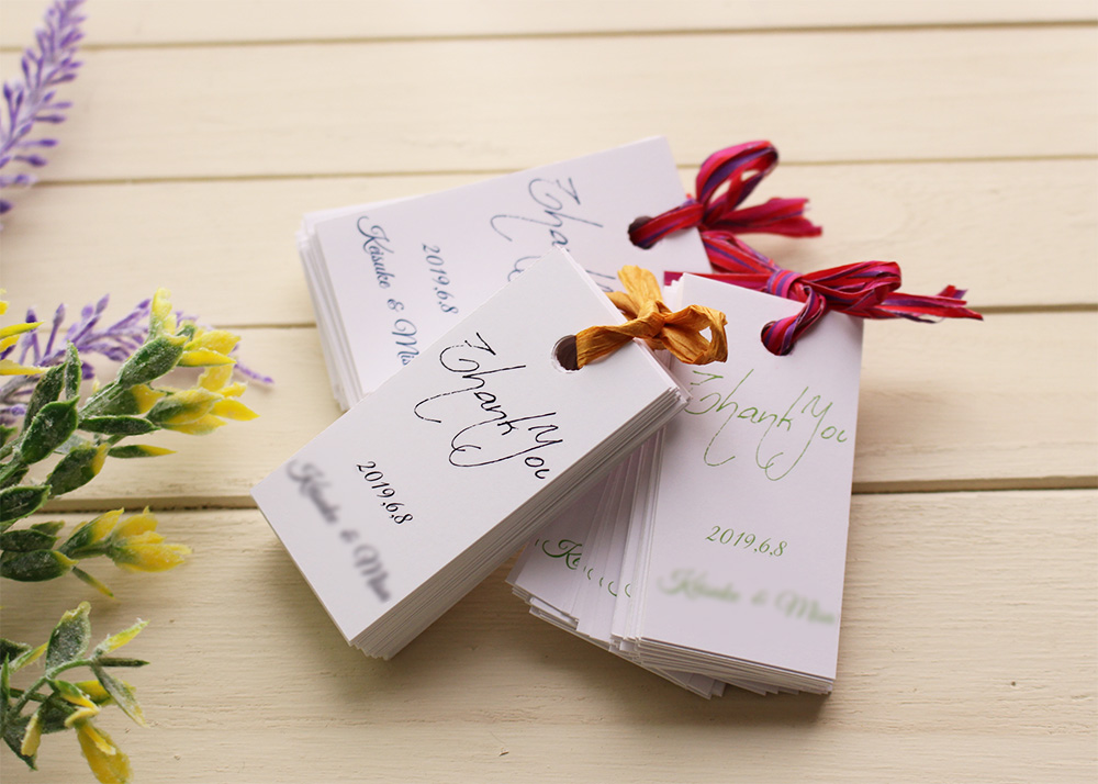プチギフト　ブライダルサンキュータグ　これが人気です