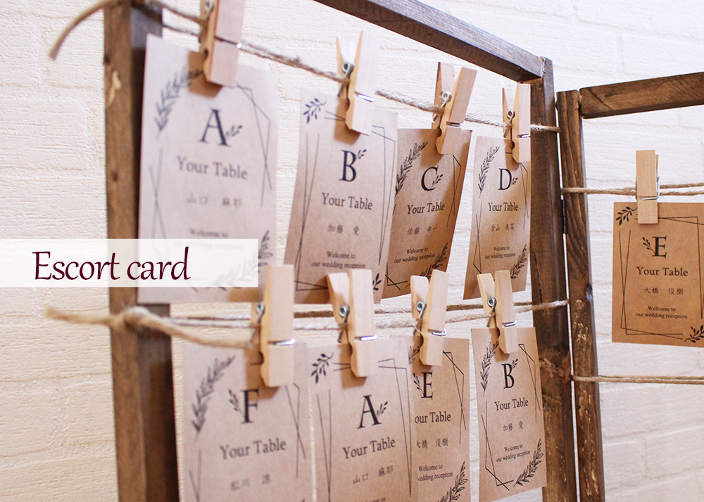 【DIY】エスコートカード　ディスプレイ作り方