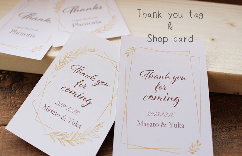 サンキュータグにもアクセサリー台紙としても使えるカードが完成