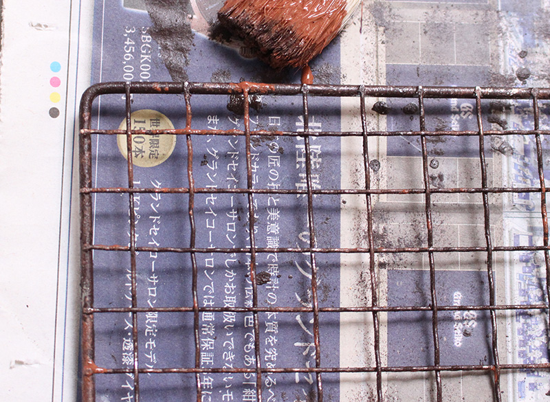 ターナーのラストメディウムで簡単にサビ加工ができた！