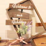 ナチュラル感が際立つ、ウェルカムサイン看板できました