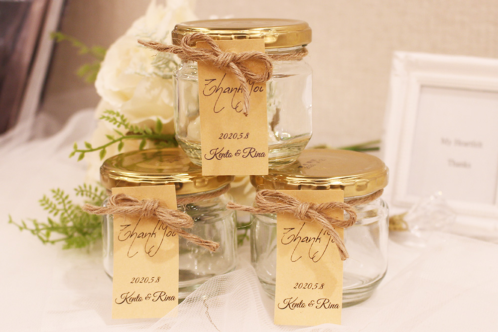 プチギフトは自分で準備してコスト削減！