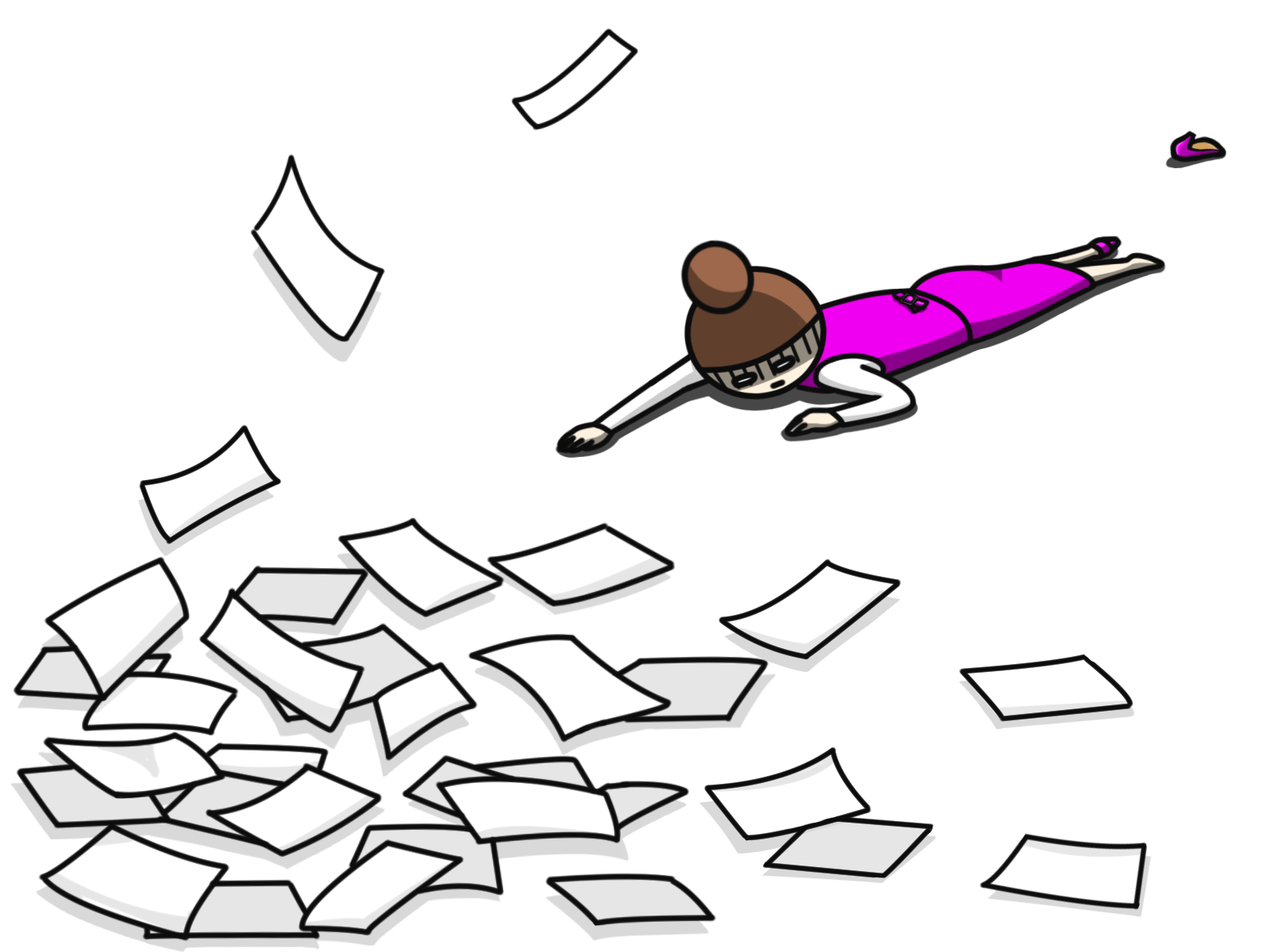 チラシの依頼。アナログ的な打ち合わせしています。