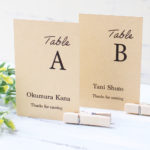 【商品のこと】お花を添えて華やかに。エスコートカード