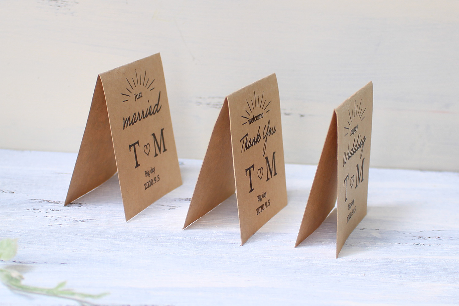 サンキューギフトタグ 二つ折りタグ 花嫁DIY 32枚セット【gift_tag_001】 | ブライダルワークス Photoria（フォトリア）