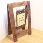 【ブライダルのこと】新しいウェルカムボードの飾り方、スタンドつき