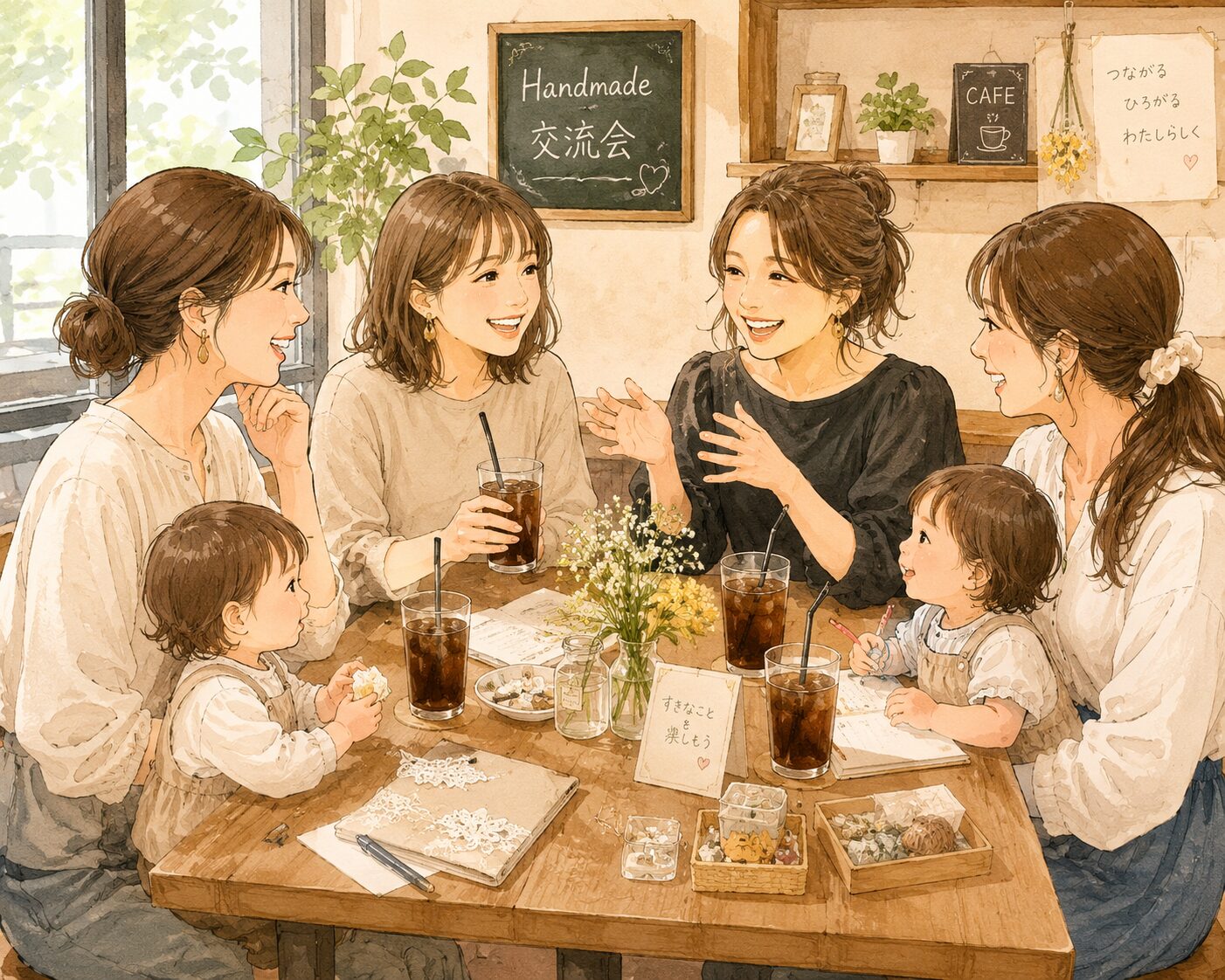  ハンドメイド交流会 富山｜女性限定・子連れ OK・初心者歓迎・情報交換